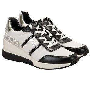 Michael Kors Mabel Trainer Optic Women's Shoes Color White/Black Size 9.5 M